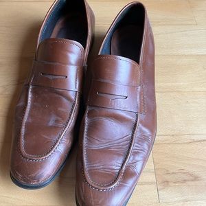 Worn men Ferragamo loafers size 10 1/2